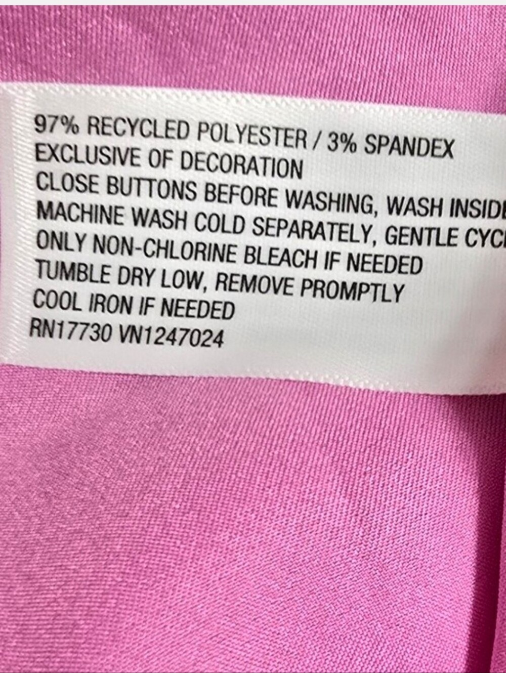 JoyLab Bright Pink Wide-Leg Button-Trim Pants - Picture 9 of 9